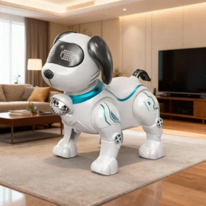 Interactive RC Robot Dog: Programmable Electronic Stunt Pet with Touch Control, Music & Dancing for Kids