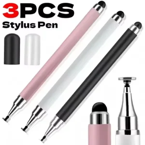 Universal 2-in-1 Capacitive Stylus Pen (1-3 Pack) | High-Precision Drawing Pens for iPad, iPhone, Android, & All Touch Screens