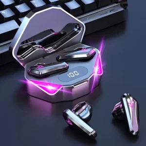 CYBER-X15 — Futuristic LED Gaming Earbuds