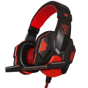 Multi-Platform Wired Gaming Headset with 120° Adjustable Noise Cancelling Microphone – Stereo Over-Ear Gamer Headphones for PS4, PS5, Xbox, PC, Laptop, and Smartphone