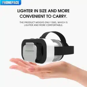 VR SHINECON 3D Virtual Reality Headset | 100° FOV Lightweight VR Glasses for iPhone & Android 4.7"-6.53" Phones, Mobile Gaming & Movies