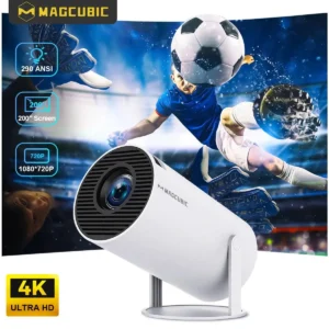 Magcubic HY300 PRO Smart Projector | Android 14, Dual WiFi 6, 290 ANSI Lumens, 4K/8K Support Portable Outdoor Home Cinema