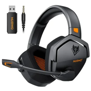 NUBWO G06 Dual Wireless Gaming Headset | 2.4GHz + Bluetooth 5.3, Mic, 3D Audio for PS5, PS4, PC, Switch, Mobile